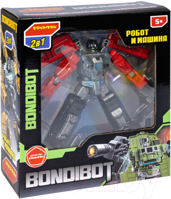 Робот-трансформер Bondibon Bondibot Тяжелый экскаватор / ВВ6057 (красный)
