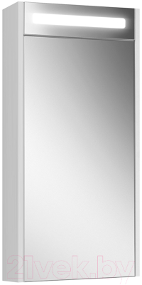Шкаф с зеркалом для ванной Belux Неман ВШ 40 (1, белый глянцевый)
