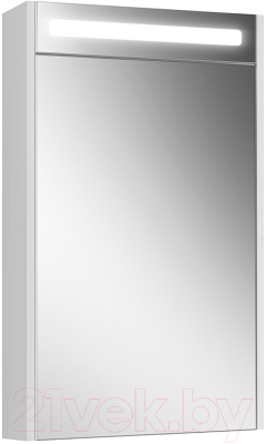 Шкаф с зеркалом для ванной Belux Неман ВШ 50 (1, белый глянцевый)