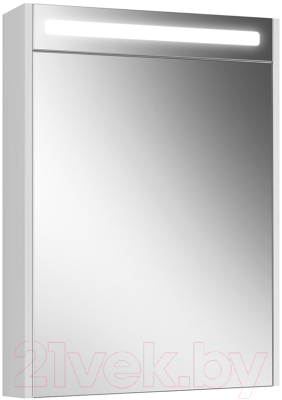 Шкаф с зеркалом для ванной Belux Неман ВШ 60 (1, белый глянцевый)