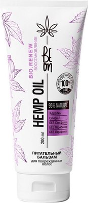 

Бальзам для волос, Hemp Oil Питательный для поврежденных волос