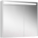 Шкаф с зеркалом для ванной Belux Неман ВШ 90 (1, белый глянцевый) - 