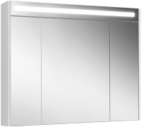 Шкаф с зеркалом для ванной Belux Неман ВШ 100 (1, белый глянцевый) - 