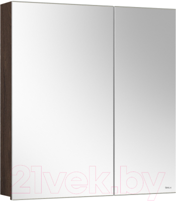 Шкаф с зеркалом для ванной Belux Стокгольм ВШ 70 (194, орех карини натуральный)