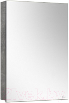 Шкаф с зеркалом для ванной Belux Стокгольм ВШ 50 (31, бетон чикаго светло-серый)