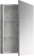 Миниатюра изображения товара Шкаф с зеркалом для ванной Belux Стокгольм ВШ 50 (31, бетон чикаго светло-серый)