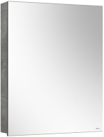 Шкаф с зеркалом для ванной Belux Стокгольм ВШ 60 (31, бетон чикаго светло-серый) - 