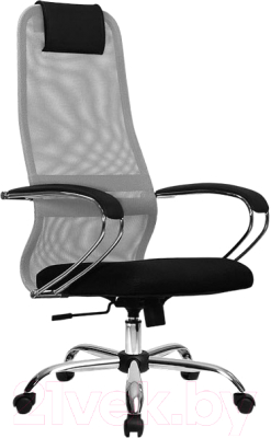 Кресло офисное Metta SU-BK131-8 CH (светло-серый/черный)