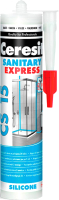 Герметик силиконовый Ceresit Sanitary Express CS 15 (280мл, белый) - 
