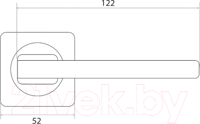 Изображение товара Ручка дверная Trodos AL-02-517 (черный никель)