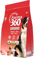 Сухой корм для собак Pet360 Forma 360 Dog для взрослых средних пород говядина/рис / 282750 (3кг) - 