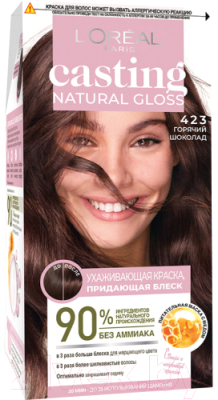 Крем-краска для волос L'Oreal Paris Casting Natural Gloss 423 (горячий шоколад)