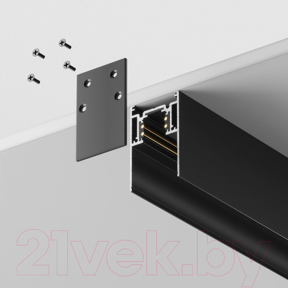 Шинопровод Maytoni Busbar Trunkings Gravity TRX010-413B (черный) — фото 3