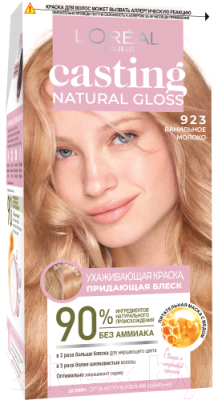 Крем-краска для волос L'Oreal Paris Casting Natural Gloss 923 (ванильное молоко)