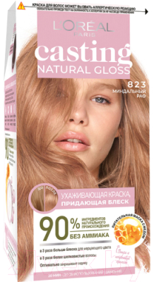Крем-краска для волос L'Oreal Paris Casting Natural Gloss 823 (миндальный раф)