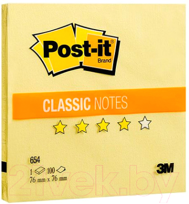Блок для записей Post-it Classic / 660 (100л, желтый)