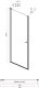 Миниатюра изображения товара Душевая дверь Ambassador Elysium 100x200 / 111011111CX