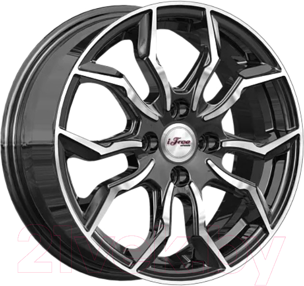 Литой диск iFree Бохо KC1037 15x6" 4x100мм DIA 60.1мм ET 45мм Блэк джек