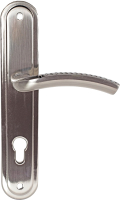 Ручка дверная Trodos AL106/85-L (алюминий, никель) - 