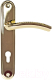Ручка дверная Trodos AL106/85-M (алюминий, золото) - 