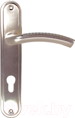 Ручка дверная Trodos AL106/85-M (алюминий, никель)
