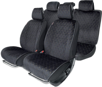 Комплект накидок на автомобильные сиденья Autoprofi ALC-1110 BK/BE - 