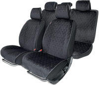 Комплект накидок на автомобильные сиденья Autoprofi ALC-1110 BK/GY - 