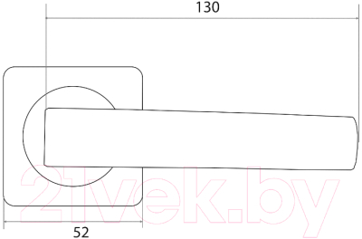 Ручка дверная Trodos AL-02-L225 (графит)