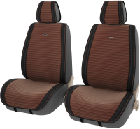 Комплект накидок на автомобильные сиденья PSV Bliss 2 / 131874 (2шт, черный/коричневый) - 