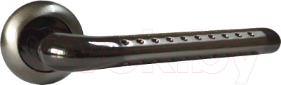 Ручка дверная Trodos AL-47P (никель/черный никель)
