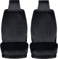 Комплект накидок на автомобильные сиденья PSV GTL Premium Effect 2D / 135852 (черная отстрочка/черный) - 
