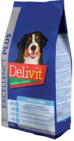 Сухой корм для собак Pet360 Delivit для взрослых средних и крупных пород рыба/рис / 282237 (3кг) - 