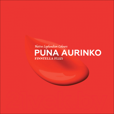Краска Finntella Hidro Puna Aurinko / F-14-1-3-FL125 (2.7л, закатный красный)