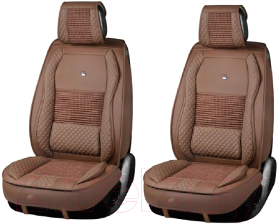 Комплект чехлов для сидений PSV Lint 3D / 133194 (2шт, коричневый)
