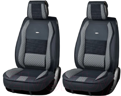 Комплект чехлов для сидений PSV Lint 3D / 133193 (2шт, черный/серый)