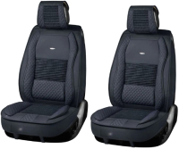 Комплект чехлов для сидений PSV Lint 3D / 135684 (синяя отстрочка/черный) - 