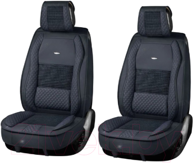 Комплект чехлов для сидений PSV Lint 3D / 135684 (синяя отстрочка/черный)