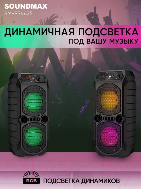 Портативная колонка SoundMax SM-PS4425