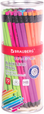 Набор простых карандашей Brauberg Ultra Color / 880762 (72шт)