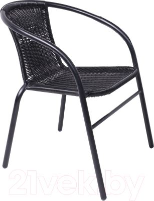 Кресло садовое AksHome Verona PE (черный/сталь черная)