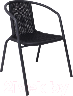 Кресло садовое AksHome Verona PP (черный/сталь черная)