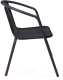 Миниатюра изображения товара Кресло садовое AksHome Verona PP (черный/сталь черная)
