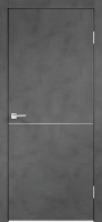 Дверь межкомнатная Velldoris Экошпон Techno Н1 90x200 (муар темно-серый) - 