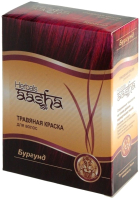 Порошковая краска для волос Aasha Herbals На основе индийской хны (бургунд) - 