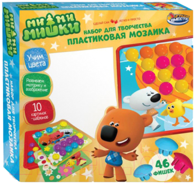 Развивающая игра Играем вместе Мозаика для малышей Ми-ми-мишки / PLASMOS-MIMI