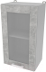 Шкаф навесной для кухни Интерлиния Компо ВШ40ст-720-1дв (бетон) - 