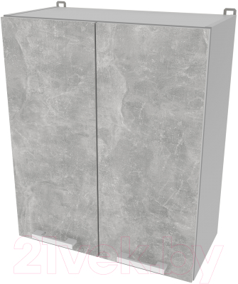 Шкаф навесной для кухни Интерлиния Компо ВШ60-720-2дв (бетон)