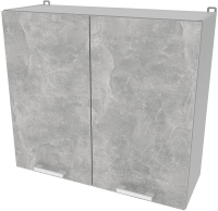 Шкаф навесной для кухни Интерлиния Компо ВШС80-720-2дв (бетон) - 