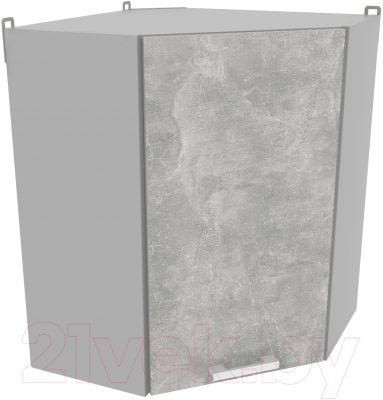 Шкаф навесной для кухни Интерлиния Компо ВШУ-720 (бетон)