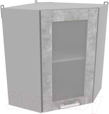 Шкаф навесной для кухни Интерлиния Компо ВШУст-720 (бетон)